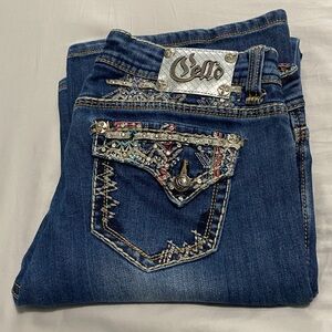 Cello Denim Jeans with Embellished Pockets